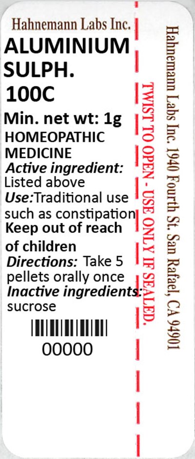 Aluminium Sulphuricum 100c 1g (Aluminium Sulphuricum 100c 1g)